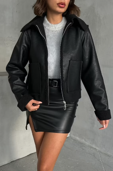 CETO “Midnight Shearling Jacket”
