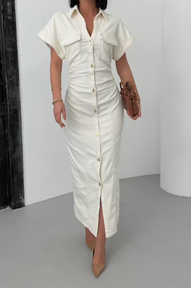 CETO “Pure Essence Denim Dress”