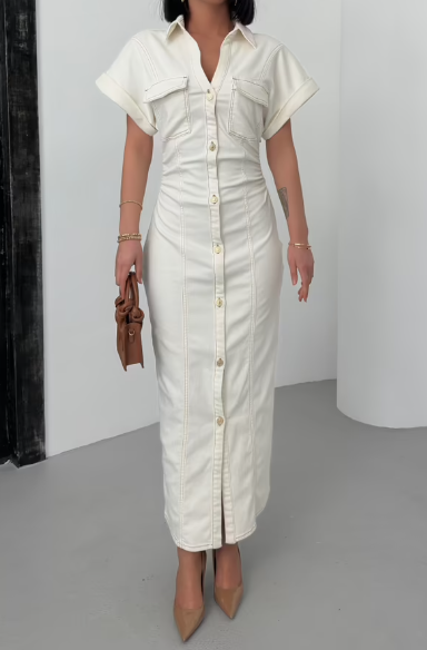 CETO “Pure Essence Denim Dress”