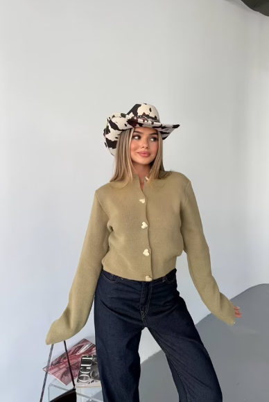 CETO “Soft Aura Knit Cardigan”