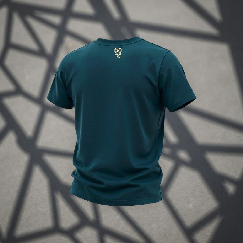 CETO Signature T-Shirt – Amalfie Teal / Silver 3D Neon Edition