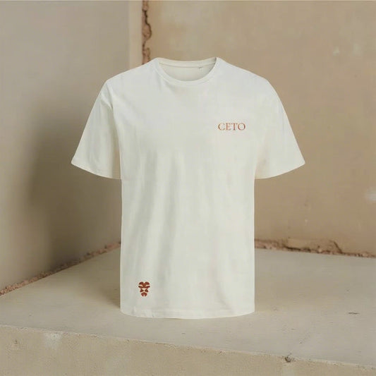 CETO Signature T-Shirt – Offwhite/Red 3D Neon Edition